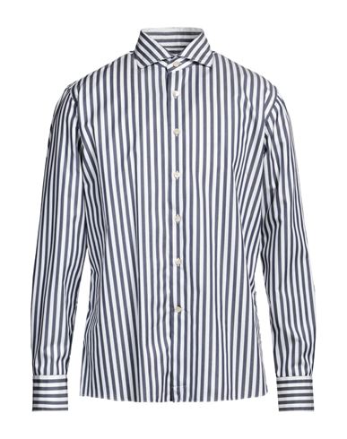 Alessandro Gherardi Man Shirt Navy Blue Size 16 ½ Cotton