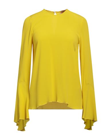 N°21 Woman Top Yellow Size 10 Acetate, Silk