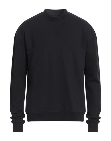 Thom Krom Man Sweatshirt Black Size Xl Cotton, Elastane In Blue