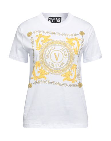 Shop Versace Jeans Couture Woman T-shirt White Size S Cotton