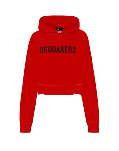 Shop Dsquared2 Sweatshirt Woman Sweatshirt Red Size Xl Cotton