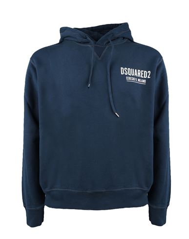 Shop Dsquared2 Sweatshirt Man Sweatshirt Blue Size Xxl Cotton