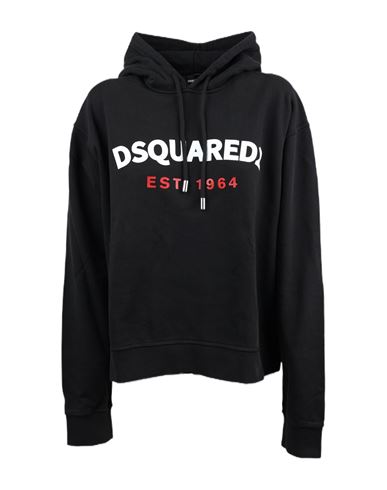 Shop Dsquared2 Sweatshirt Woman Sweatshirt Black Size L Cotton