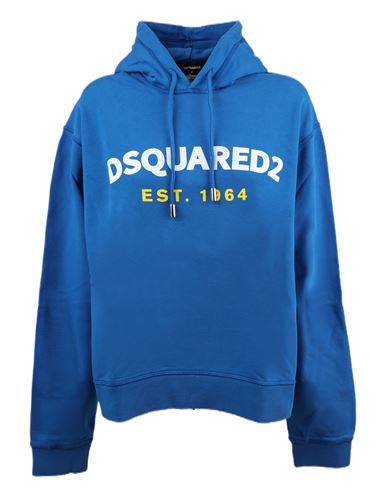 Shop Dsquared2 Sweatshirt Woman Sweatshirt Blue Size M Cotton