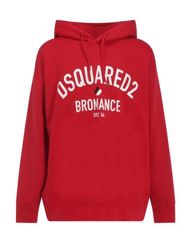 Dsquared2 Hoodie Sweatshirt Man Sweatshirt Red Size Xxl Cotton