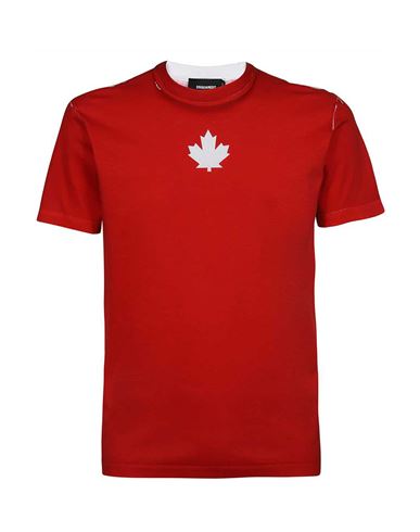 Shop Dsquared2 T-shirt Man T-shirt Red Size Xxl Cotton