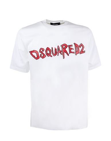 Shop Dsquared2 T-shirt Man T-shirt White Size Xs Cotton