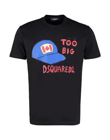 Dsquared2 T-shirt Man T-shirt Black Size M Cotton