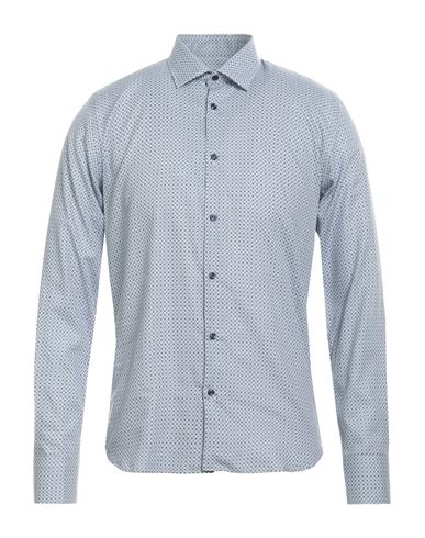 Shop Luxury Man Shirt Light Grey Size M Cotton