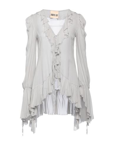 Aniye By Woman Top Light Grey Size 8 Viscose In Grey