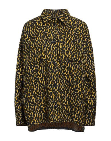 Destin Woman Shirt Yellow Size S Wool, Polyamide, Silk