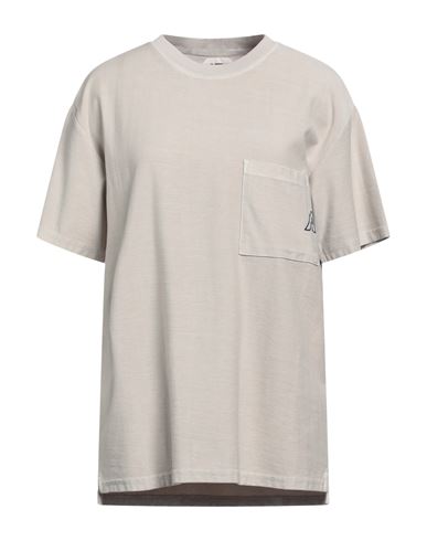 Autry Woman T-shirt Light Grey Size L Cotton In Gray