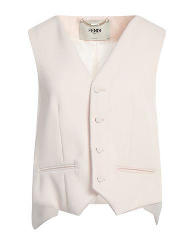 Shop Fendi Woman Tailored Vest Ivory Size 6 Virgin Wool In White