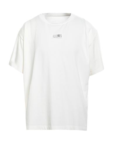 Mm6 Maison Margiela Man T-shirt Off White Size Xl Cotton