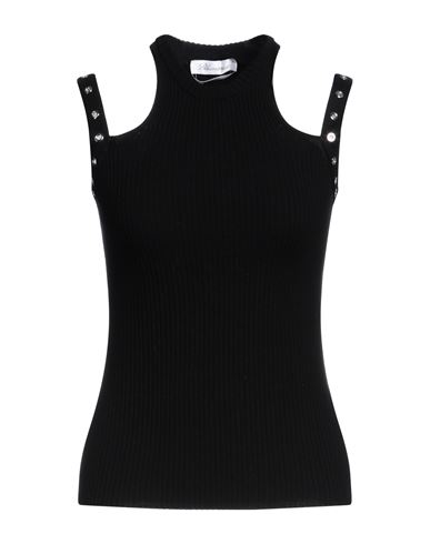 Shop Blumarine Woman Top Black Size 6 Viscose, Polyester