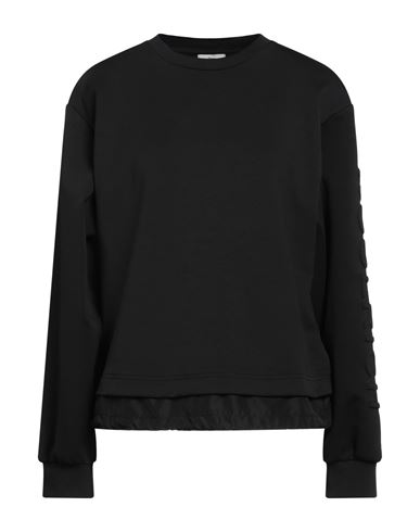 Woolrich Woman Sweatshirt Black Size S Cotton, Polyester, Elastane