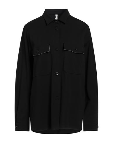 Mason's Woman Shirt Black Size 8 Viscose, Polyamide, Elastane In Black