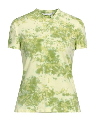 Proenza Schouler Woman T-shirt Acid Green Size Xs Cotton, Elastane