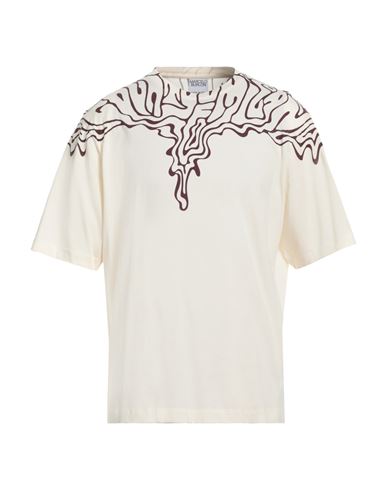 Marcelo Burlon County Of Milan Marcelo Burlon Man T-shirt Cream Size L Cotton In White