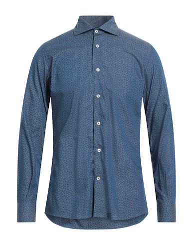 Shop Altemflower Man Shirt Blue Size 17 Cotton