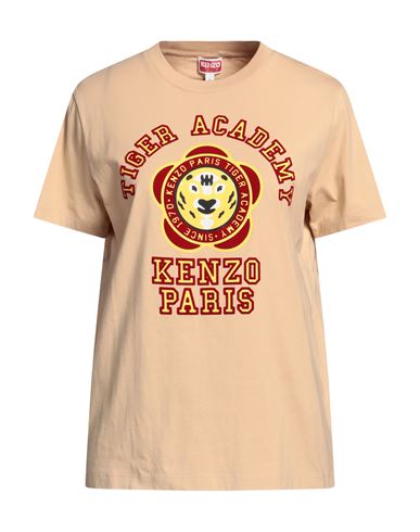 Kenzo Woman T-shirt Sand Size Xl Cotton In Gray