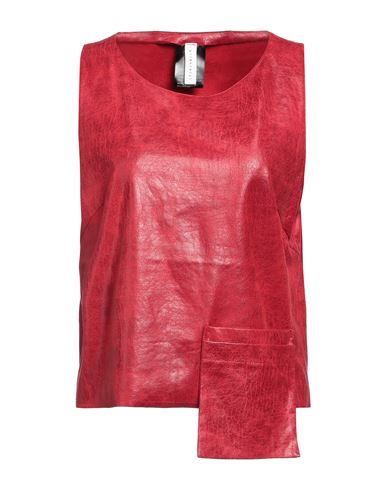 Shop Primordial Is Primitive Woman Top Red Size M Polyester, Elastic Fibres