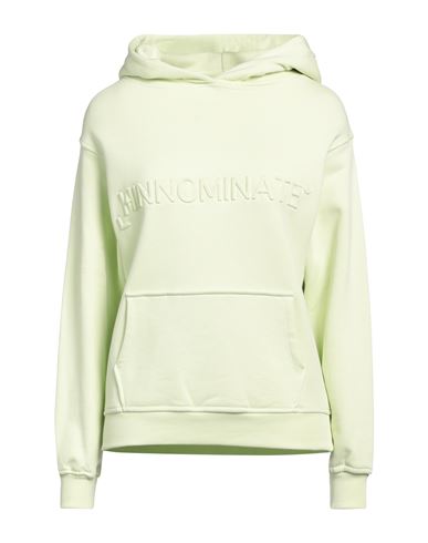Shop Hinnominate Woman Sweatshirt Light Green Size Xxs Cotton, Elastane