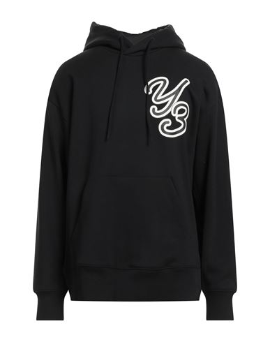 Shop Y-3 Man Sweatshirt Black Size L Organic Cotton, Elastane