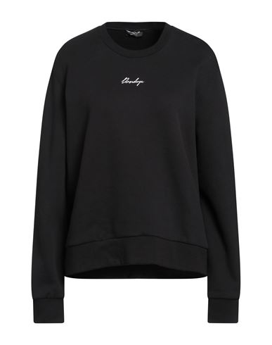 Shop Dondup Woman Sweatshirt Black Size Xl Cotton