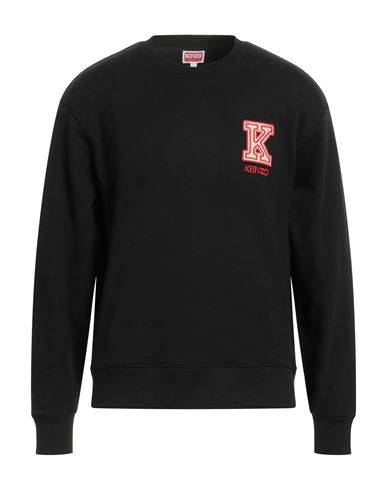 Kenzo Man Sweatshirt Black Size Xl Cotton, Elastane, Polyester