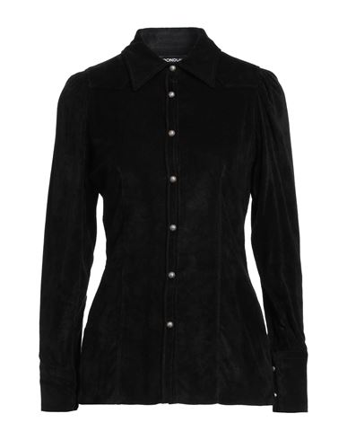 Dondup Woman Shirt Black Size 2 Viscose, Polyamide