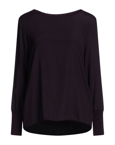 Shop Le Tricot Perugia Woman Top Plum Size M Silk, Elastane, Viscose, Wool, Cashmere In Purple