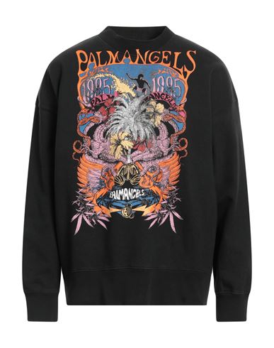 Palm Angels Man Sweatshirt Black Size L Cotton