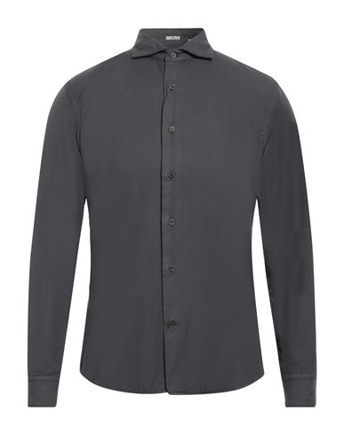 Shop Ognunolasua By Camicettasnob Man Shirt Lead Size 15 ¾ Cotton In Grey