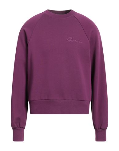 Shop Garment Workshop Man Sweatshirt Deep Purple Size S Cotton