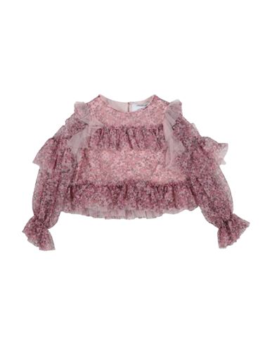 Simonetta Toddler Girl Top Pastel Pink Size 4 Polyamide In Pink
