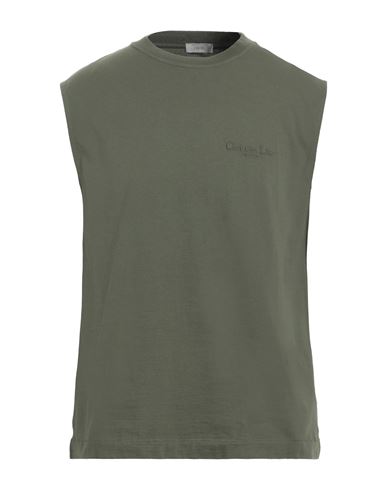 Shop Dior Homme Man Tank Top Military Green Size S Cotton