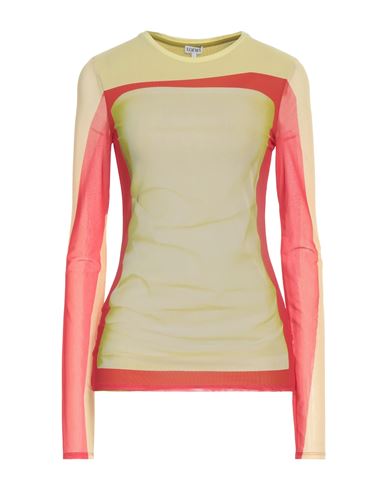 Shop Loewe Woman T-shirt Light Yellow Size M Polyamide, Elastane, Viscose