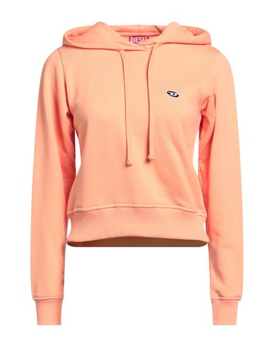 Shop Diesel Woman Sweatshirt Salmon Pink Size Xl Cotton, Elastane