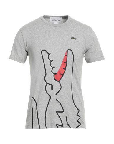 Lacoste X Comme Des Garçons Shirt Man T-shirt Light Grey Size L Cotton In Gray