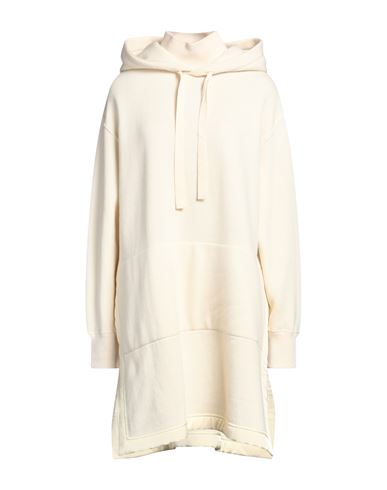 Shop Jil Sander Woman Sweatshirt Cream Size 4 Virgin Wool, Cotton In White