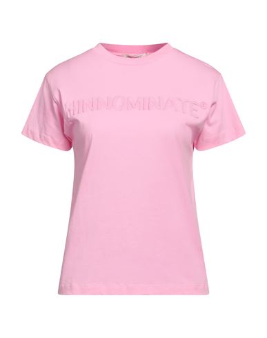 Shop Hinnominate Woman T-shirt Pink Size Xxs Cotton