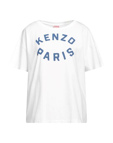Shop Kenzo Woman T-shirt White Size L Cotton