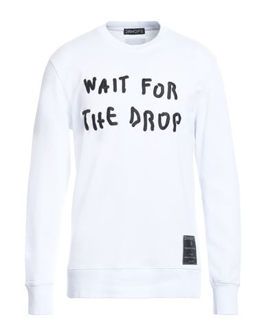 Drhope Man Sweatshirt White Size Xl Cotton
