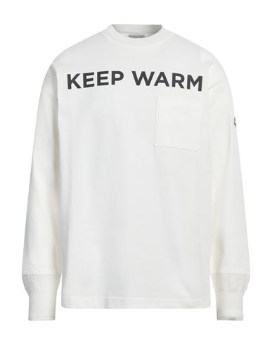 Shop Moncler Man Sweatshirt White Size Xl Cotton