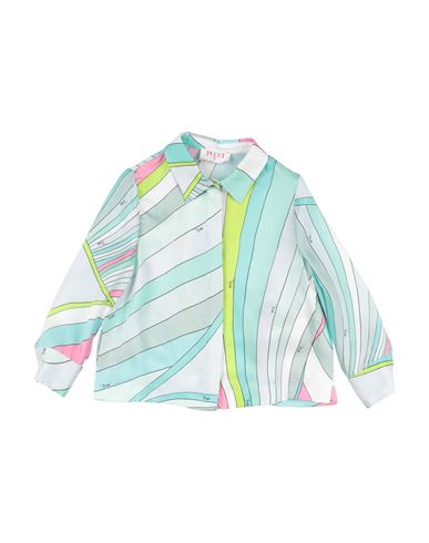 Pucci Toddler Girl Shirt Turquoise Size 4 Viscose In Blue