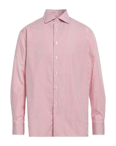 Dunhill Man Shirt Red Size L Cotton In Pink