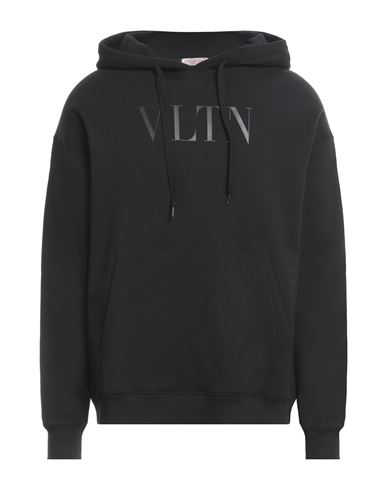 Shop Valentino Garavani Man Sweatshirt Black Size M Cotton, Elastane