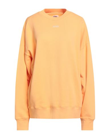 Autry Woman Sweatshirt Apricot Size Xl Cotton In Orange