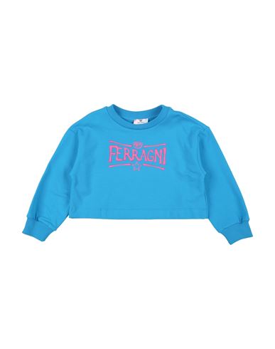 Chiara Ferragni Toddler Girl Sweatshirt Azure Size 6 Cotton, Elastane In Blue